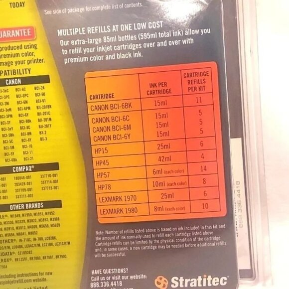 New and Sealed INKJET Refill Kit - Picture 12 of 16